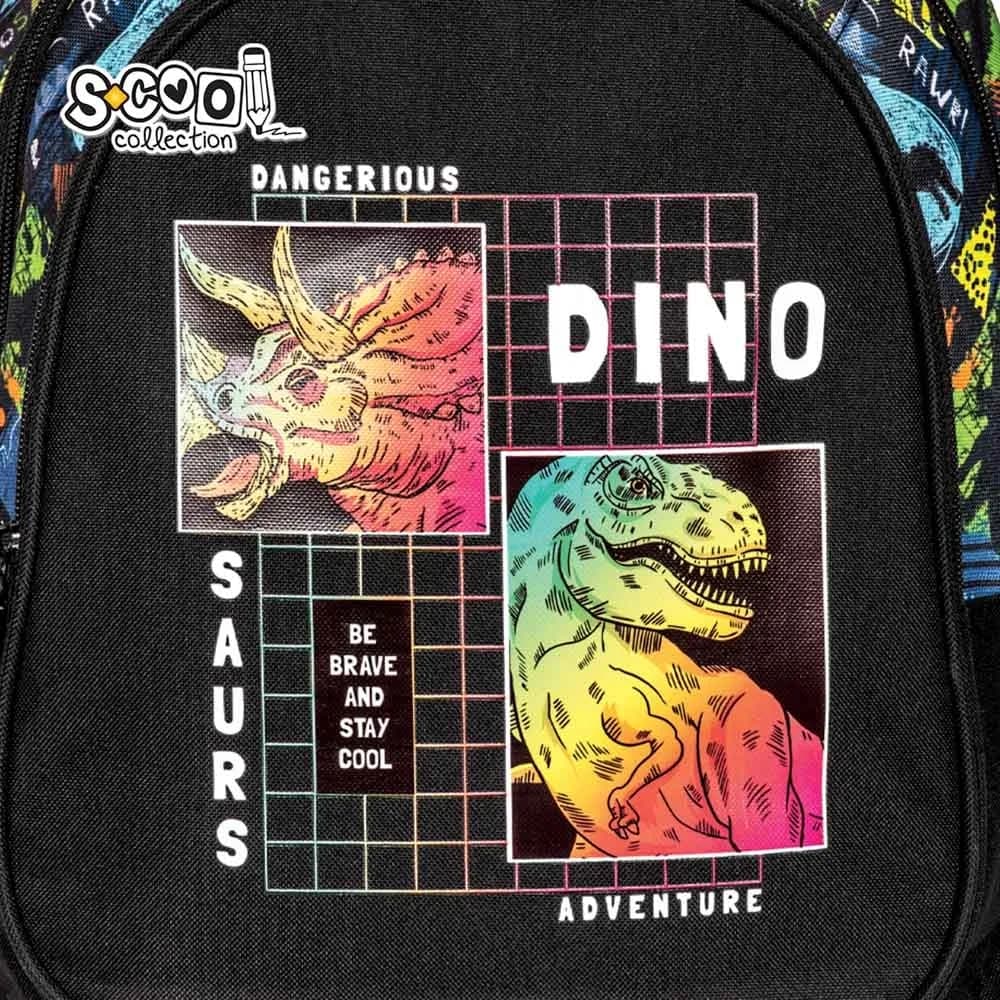 Ghiozdan anatomic RAWR, 38x39x19.5 cm - S-COOL — miniatură
