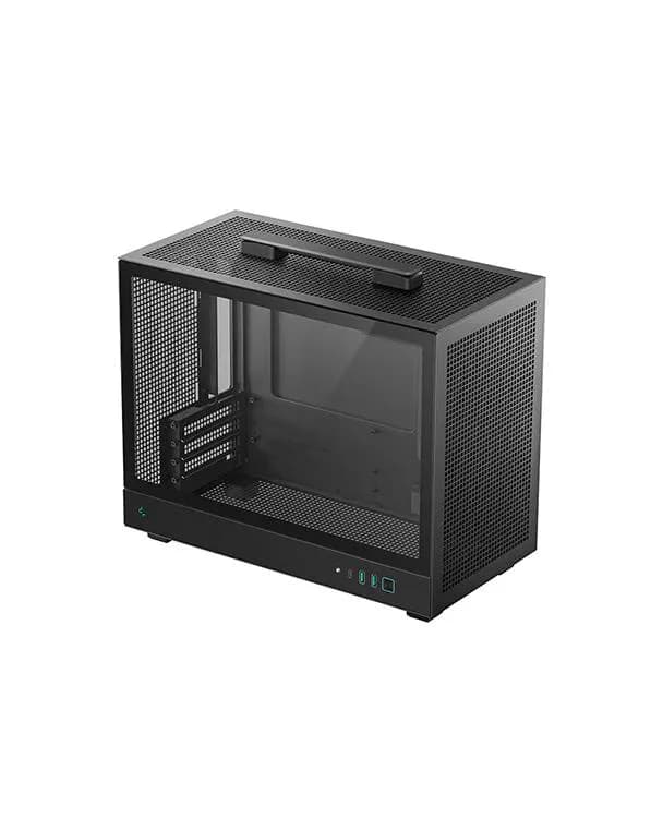 CARCASA gaming "CH160 PLUS", mini tower, mini-ITX, fara sursa, sticla securizata, suporta 4xfan, negru, 4 sloturi expansiune, USB-C x 1, USB 3.0 x 2, audio+mic, "R-CH160-BKNGM0-G"