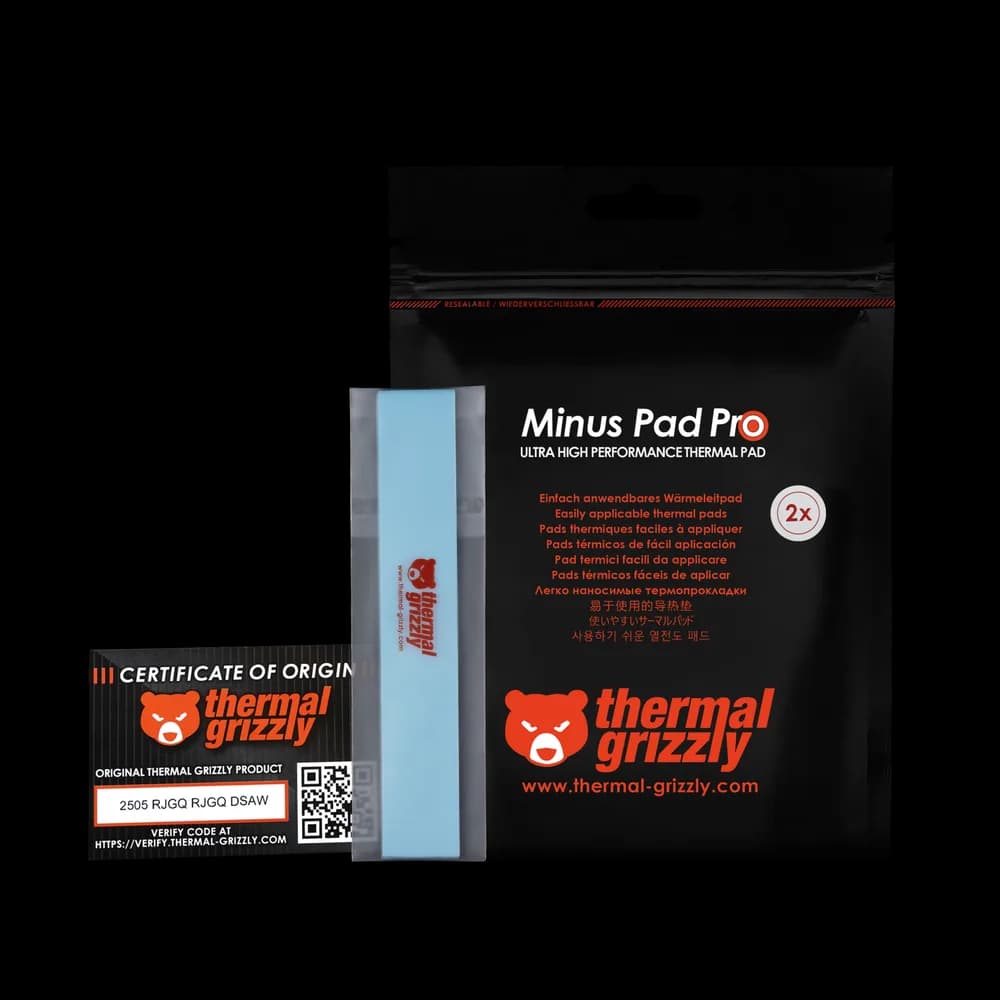 Thermal Grizzly Minus Pad Pro, 120x20x1.5 mm, 2 buc "TG-MP-P-120-20-15-2" — miniatură
