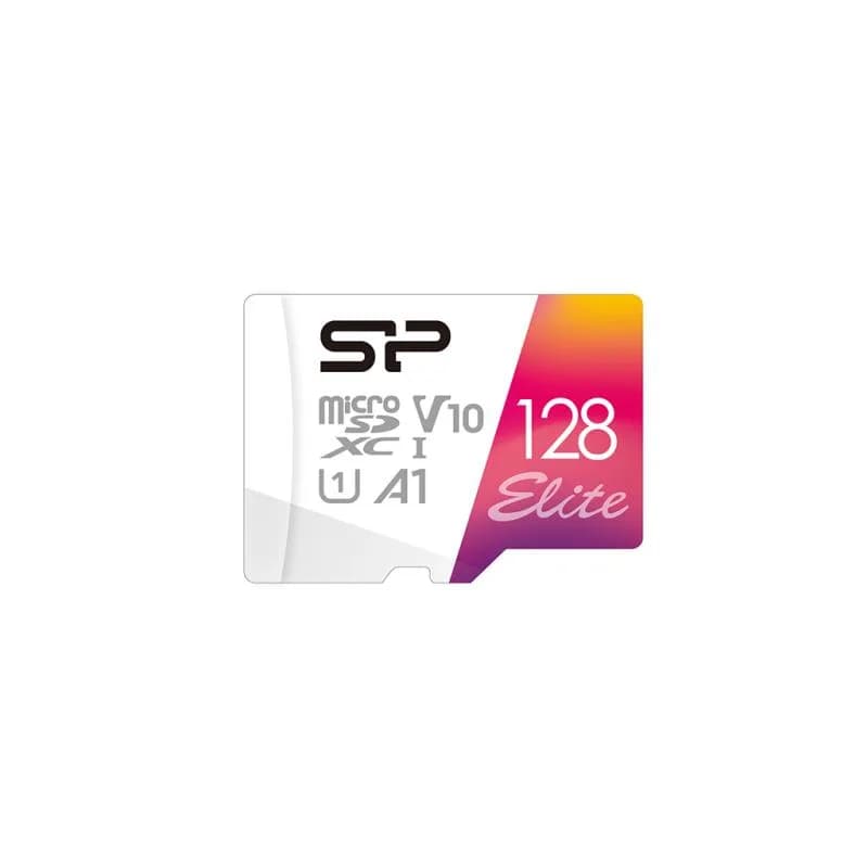 Card de memorie SILICON POWER Elite Micro-SDXC, 128 GB, Clasa 10 + Adaptor