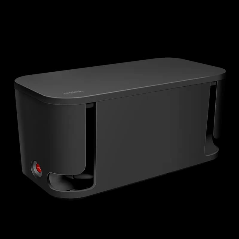 PRELUNGITOR LOGILINK, Schuko x 5, conectare prin Schuko (T), cutie management cabluri, 16 A, 2xUSB-A, 1xUSB-C, protectie IP20, negru, "LPS282U" — miniatură