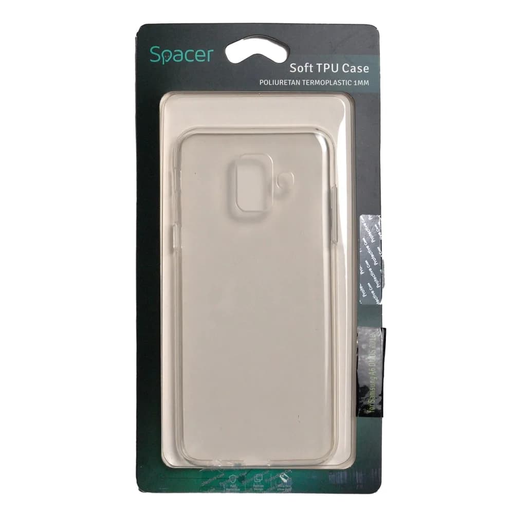 Husa Samsung A6 DUOS 2018 Spacer, transparenta, grosime 1 mm, material flexibil TPU "SPT-STS-SA.A6D2018" — miniatură