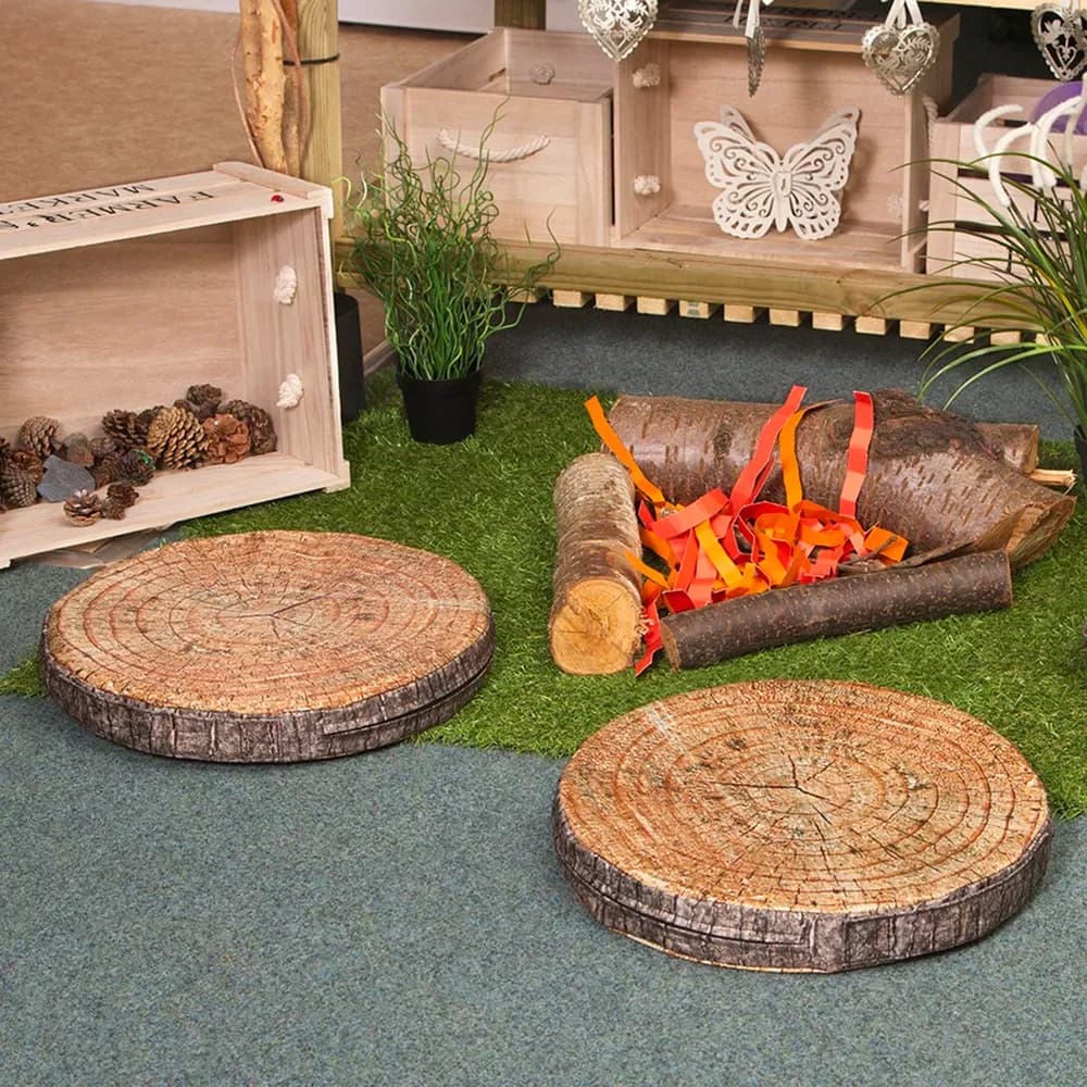 Inspirate din natură: Perne portabile Trunchi de copac (set de 6) – 40cm x 5cm — miniatură