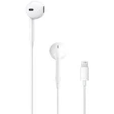 CASTI Apple EarPods, pt. smartphone, cu fir, intraauriculare - butoni, microfon pe fir, conectare prin Lightning, alb, "mwty3zm/a"