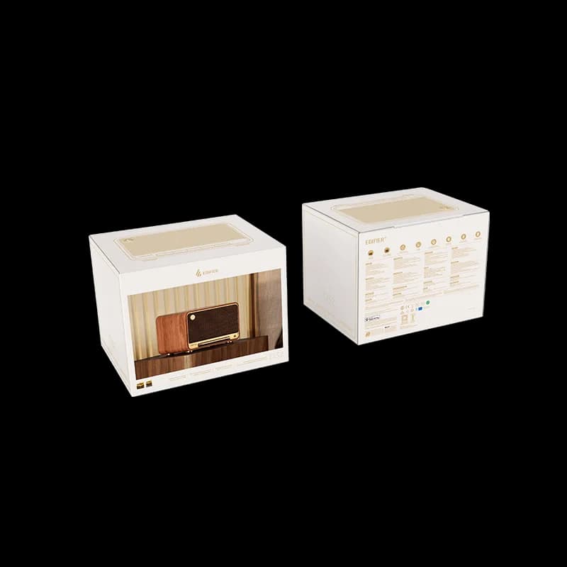 BOXE EDIFIER desktop bluetooth, RMS: 60W (2 x 15W, 1 x 30W), Bluetooth 5.3, AUX, Wi-Fi, USB-C, brown, "D32-BR" — miniatură