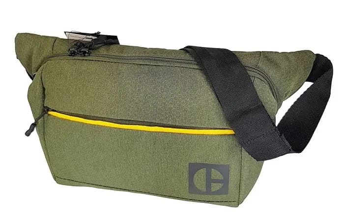 Borseta CATERPILLAR Code - Hex Parkour, material 420D hexagonal, buzunar cu fermoar - verde masliniu "CAT-83768-152"