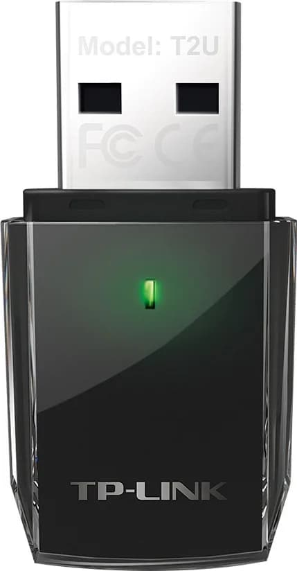ADAPTOR RETEA TP-LINK AC600, extern wireless 2.4 GHz | 5 GHz, USB 2.0, port, 433 Mbps, antena interna x 1, "Archer T2U"