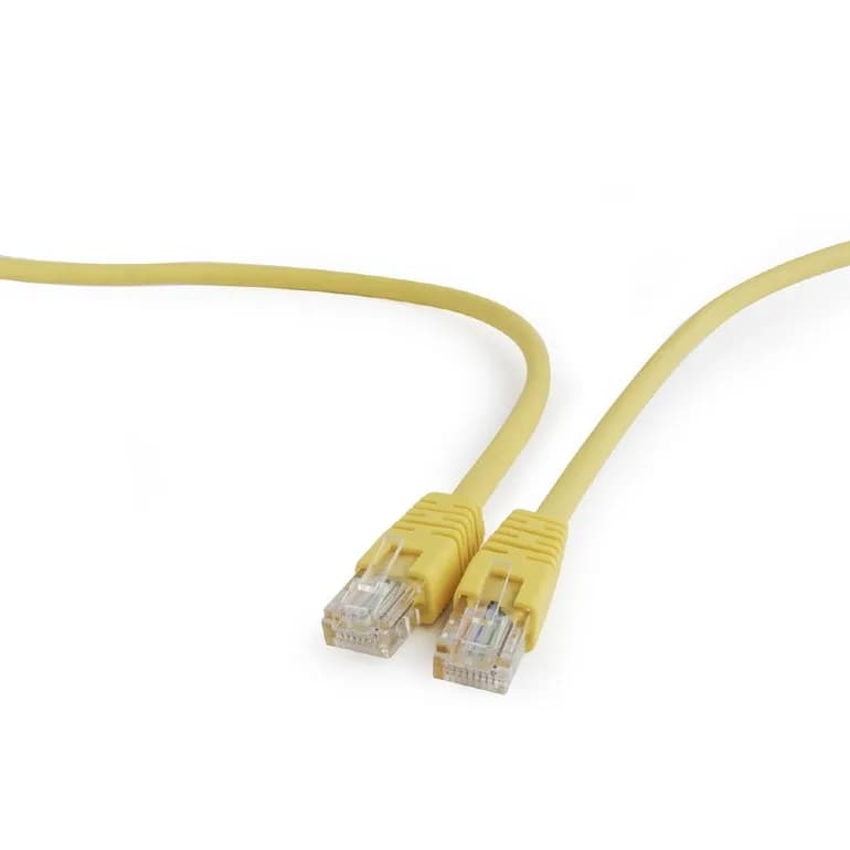 PATCH CORD UTP GEMBIRD Cat5e, cupru-aluminiu, 1.5 m, galben, AWG26, "PP12-1.5M/Y"