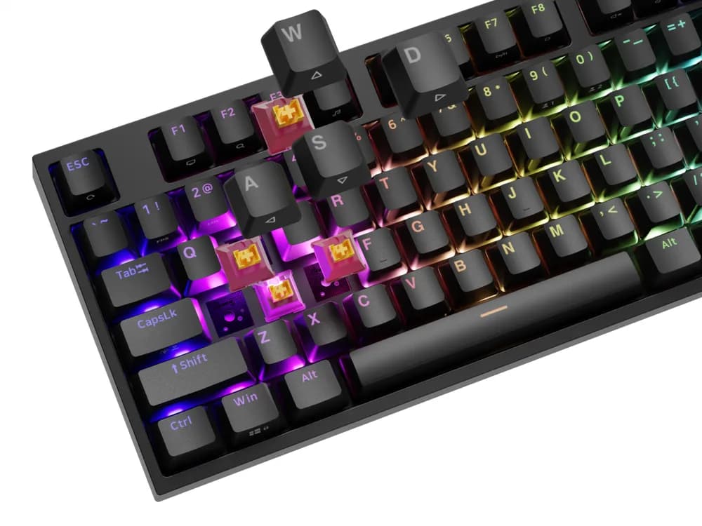 Tastatura Mecanica Gaming Genesis Thor 404, RGB, USB, negru — miniatură