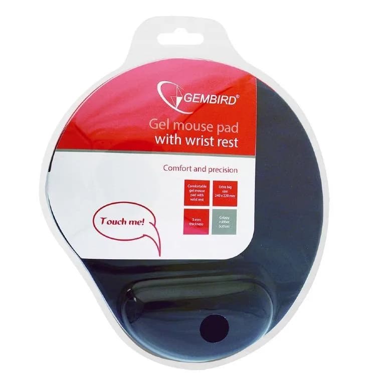 Mousepad Gembird MP-GEL-B, 240 x 220 mm, Albastru — miniatură