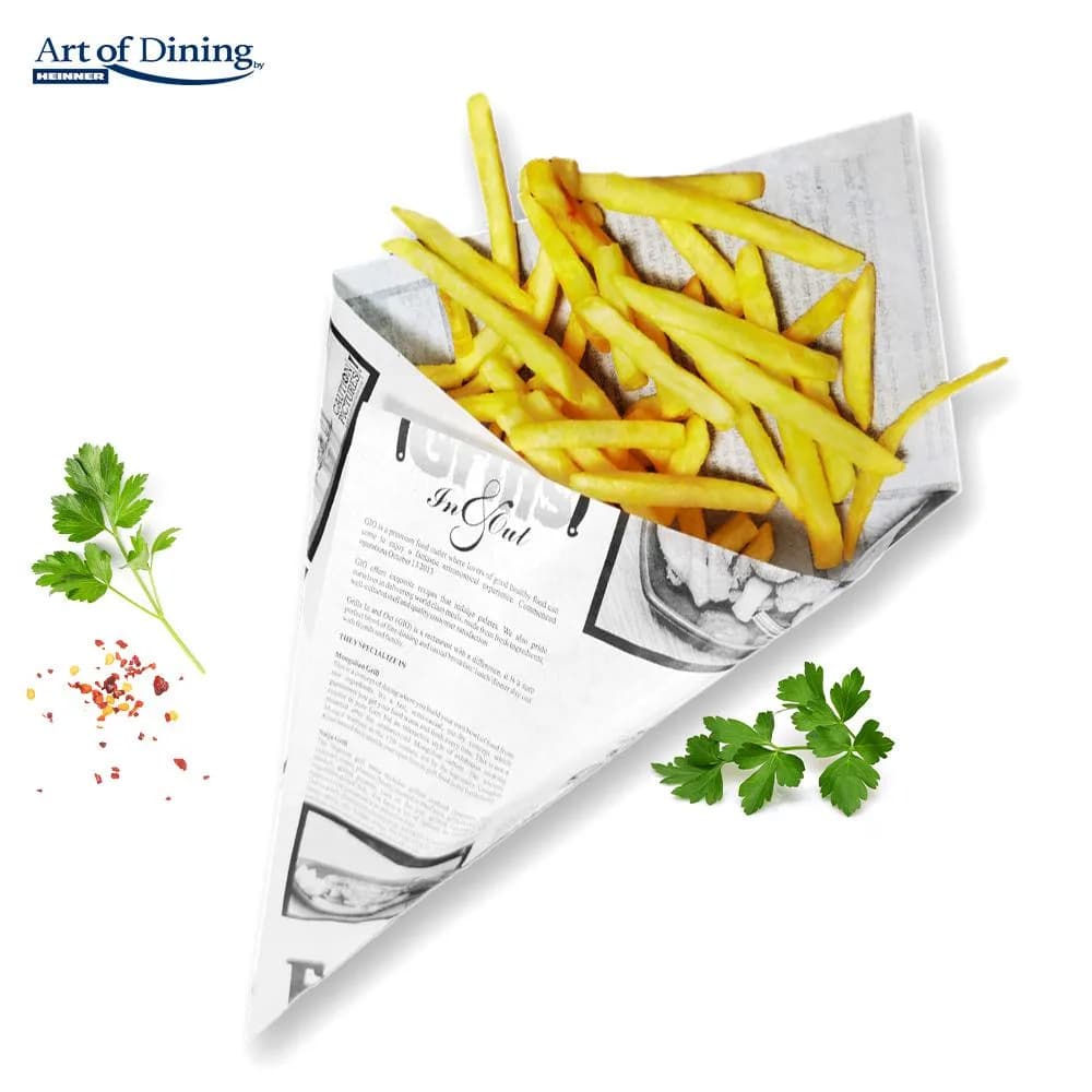 SET 500 BUCATI HARTIE IMPERMEABILA REZISTENTA LA GRASIME TIP ZIAR, 200 x 250 MM, ART OF DINING — miniatură