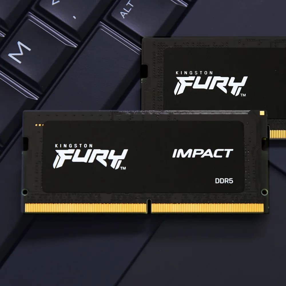 Memorii laptop SO-DIMM Kingston Fury Impact, 32GB, DDR5-6400MHz, CL38 "KF564S38IBK2-32" — miniatură