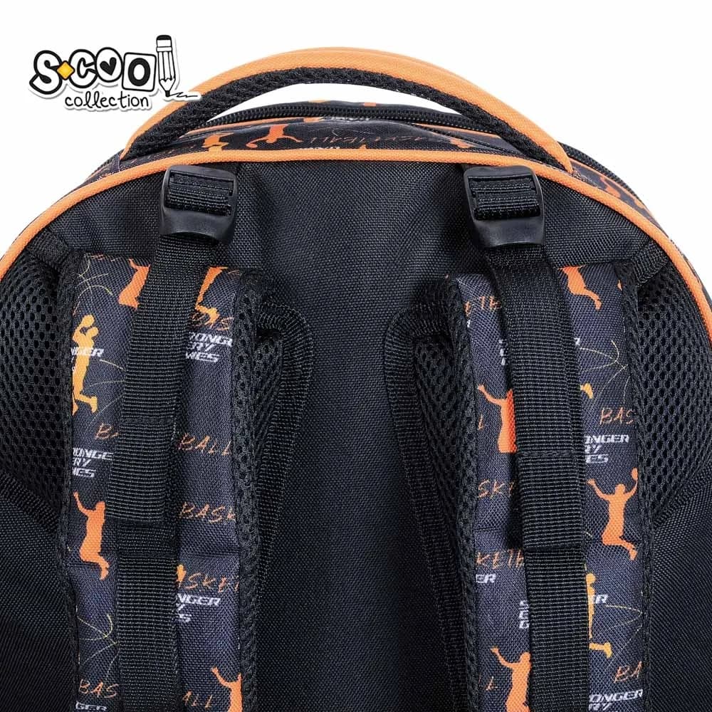 Ghiozdan anatomic, 39x33x18 cm, BASKETBALL - S-COOL — miniatură
