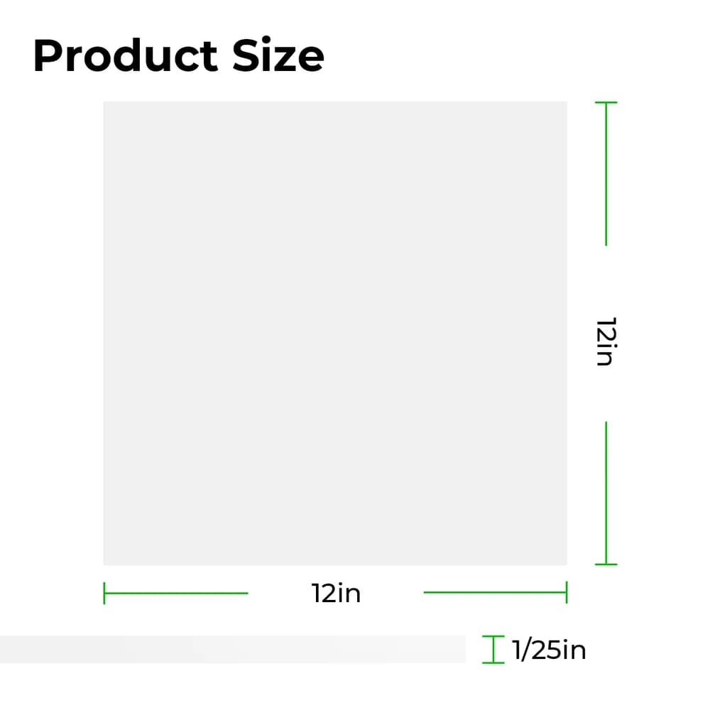 Material pentru gravare laser xTool 1 mm Clear Transparent Glossy Acrylic Sheet Plexiglass (10 buc) — miniatură