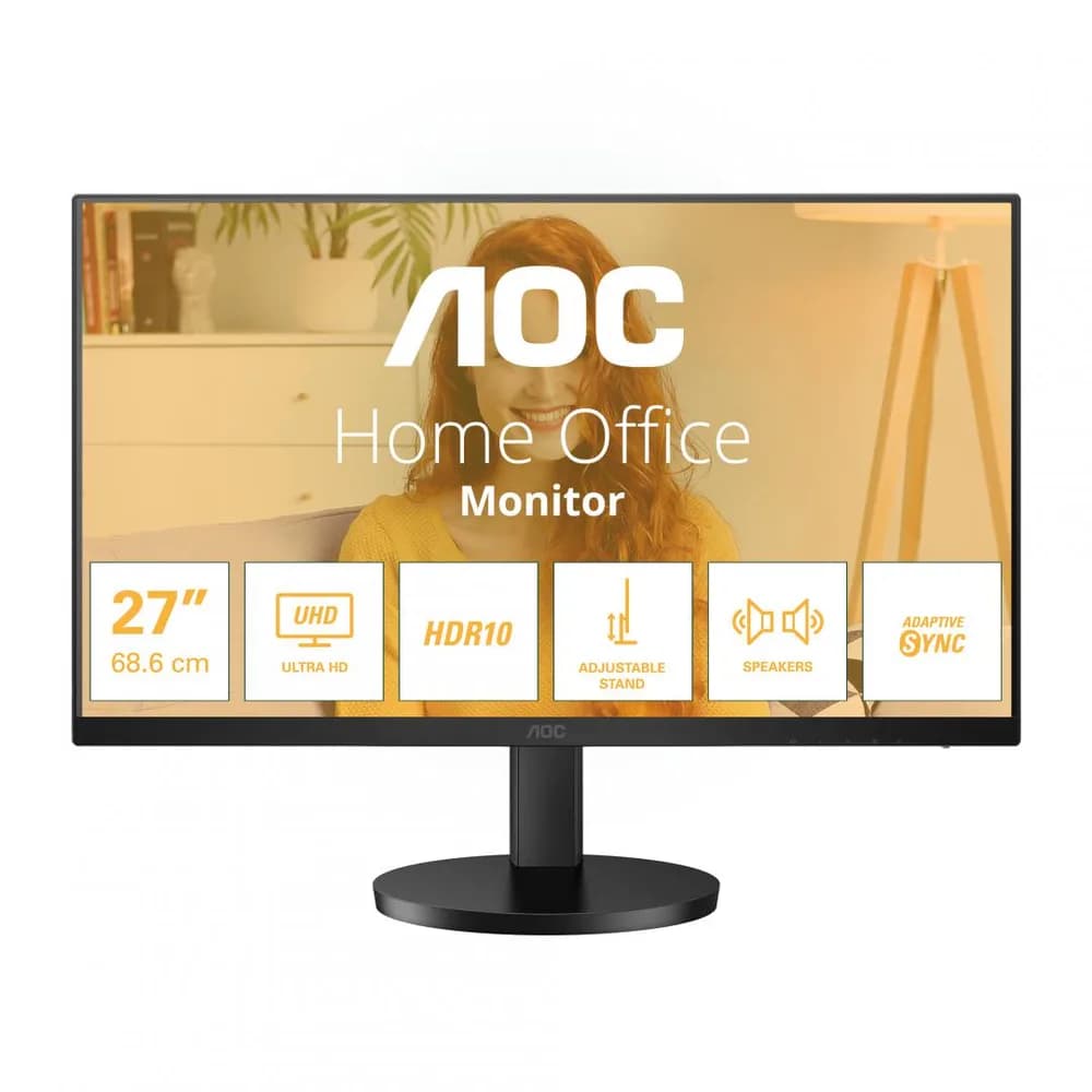 Monitor Consumer AOC U27B3AF, 27", 3840 x 2160 pixeli, Black