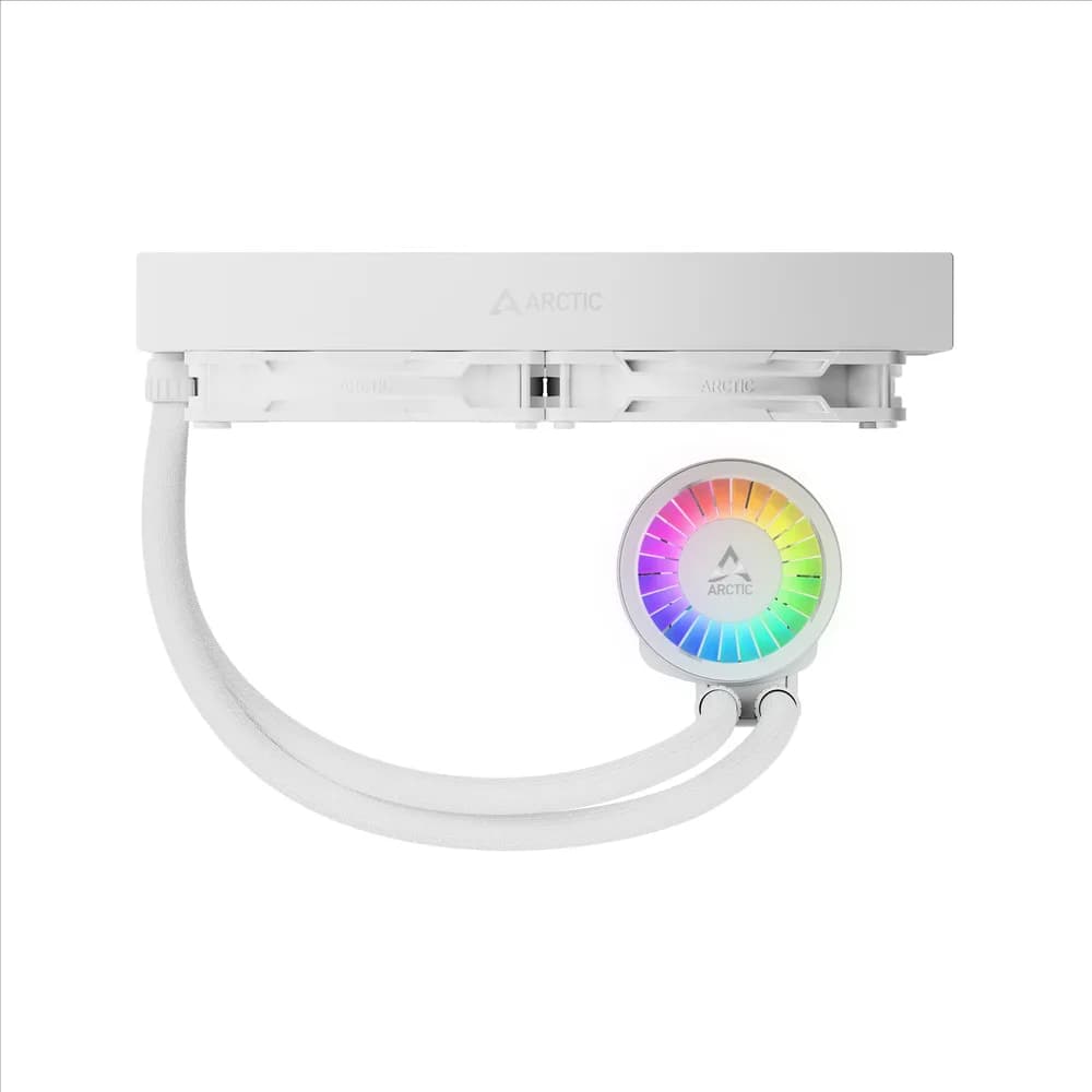 COOLER Arctic "Liquid Freezer III Pro 280 A-RGB", skt. LGA1851, LGA 1700, AM4, AM5, racire cu lichid, 2 x 140mm P14 Pro ARGB, 800 - 2800 RPM, ARGB, alb "ACFRE00187A" — miniatură