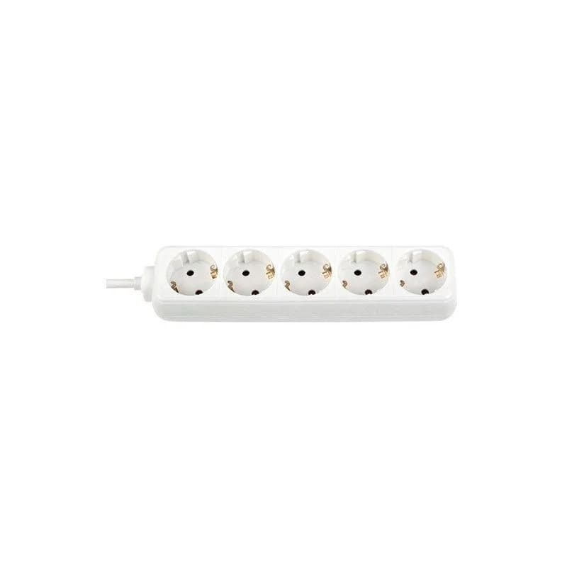 Prelungitor Bachmann SELLY 5xCEE7/3 PC, fara intrerupator, lungime cablu 1.5m, H05VV-F 3G1, alb — miniatură