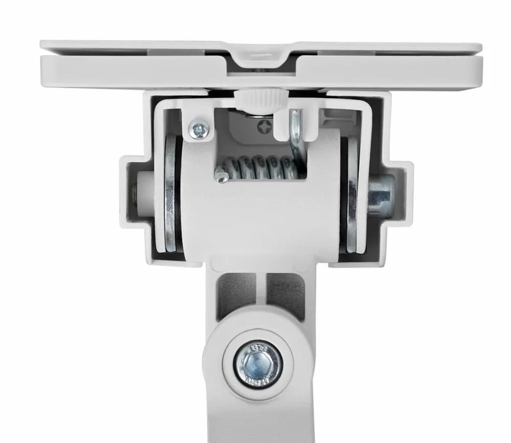 Suport monitor Serioux MM69-C012, compatibilitate dimensiune ecran 17"-49", arc cu gaz, greutate maximă suportata: (per ecran): 2~20 kg, VESA: 75x75, 100x100, inclinare: +50°~-20°, pivotare: +90°~-90°, rotația ecranului: +180°~-180°, instalare: clemă, grommet,alb — miniatură