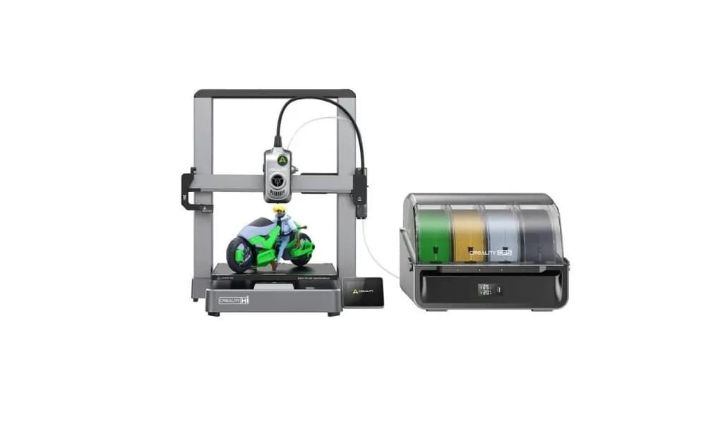 CREALITY HI COMBO 3D PRINTER, Tehnologie FDM, Volum printare: 260 × 260 × 300 mm, dimensiuni imprimanta: 409 × 392 × 477 mm, Touchscreen 3.2", Camera video pentru monitorizare, Senzor filament, Viteza printare: 300mm/s standard, 500mm/s max, Acuratete: 100±0.1 mm, inaltime strat: 0.1-0.35 mm, Direct — miniatură