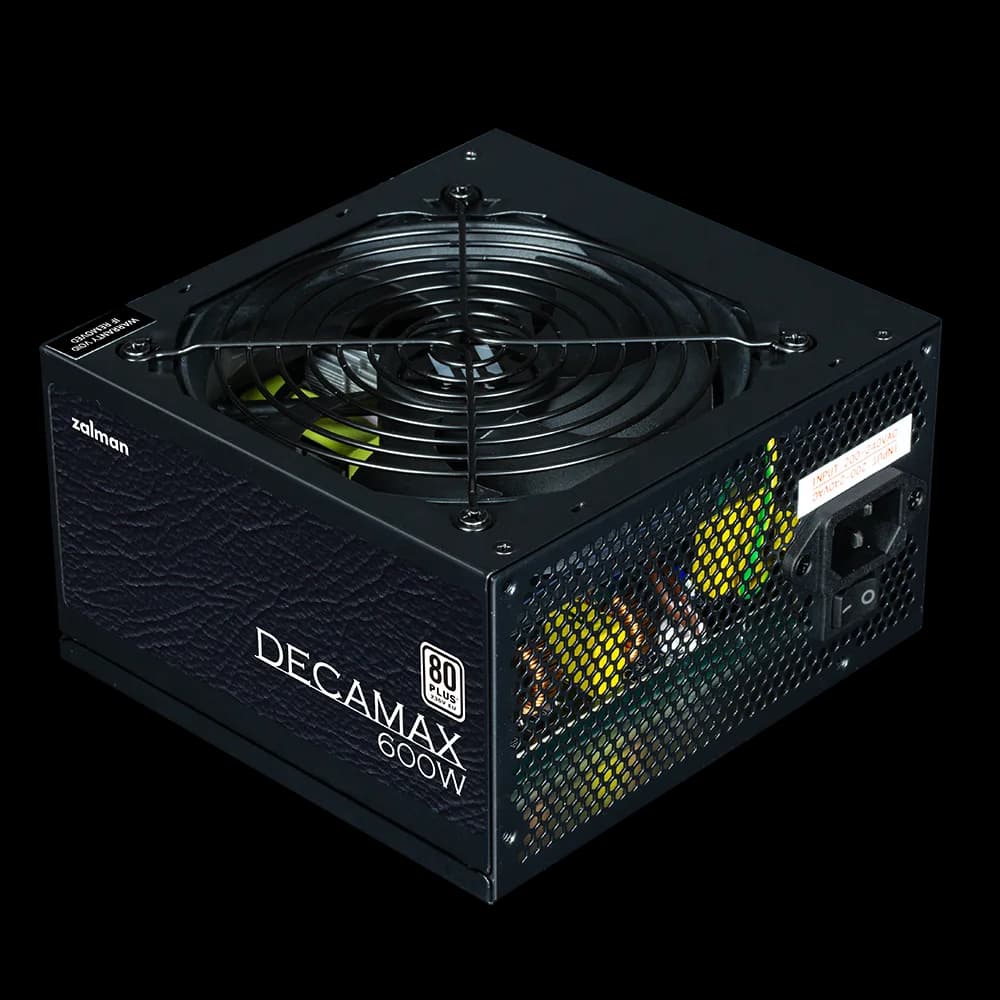 SURSA Zalman "Decamax 600", 600W, certificare 80 Plus, active PFC, fan 120mm, negru, "ZM600-LX3" — miniatură