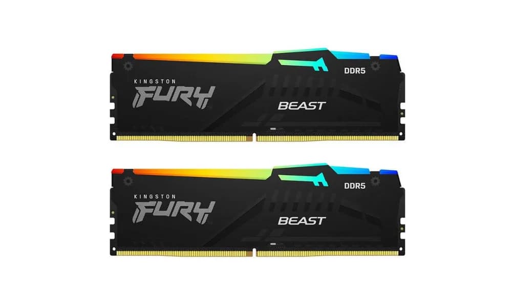 Memorie RAM Kingston FURY Beast, 64GB DDR5, 6000MHz, CL36 — miniatură