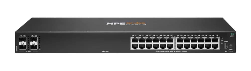 NET SWITCH 24PORT 4SFP/CX6000 R8N88B ARUBA BY HPE "R8N88B"