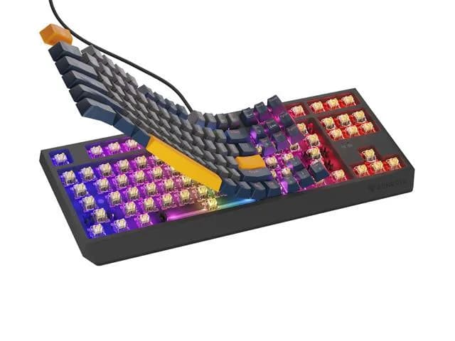 Tastatura Mecanica Gaming Genesis Thor 230 TKL, RGB, USB, Albastru — miniatură
