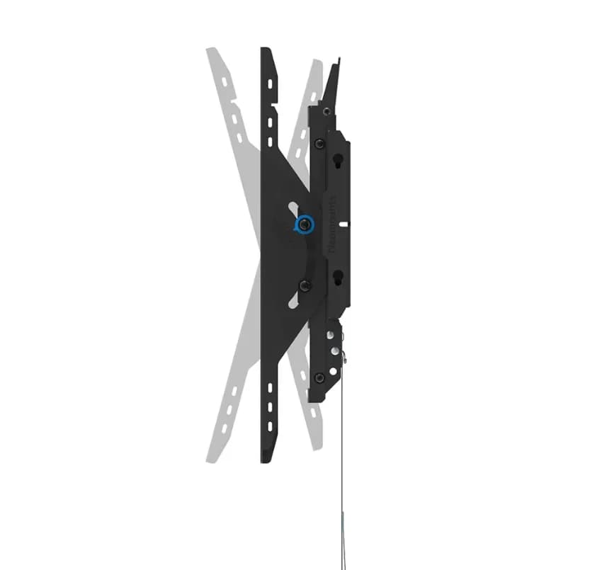 Suport perete Neomounts heavy duty, pentru display-uri interactive si ecrane grele de pana la 32-75", sistem de prindere VESA 400x400, greutate maxima suportata 100, cu inclinatie +15°, -15°, distanta fata de perete 9.3cm, cu sistem ce permite prinderea/desprinderea usoara a display-ului — miniatură