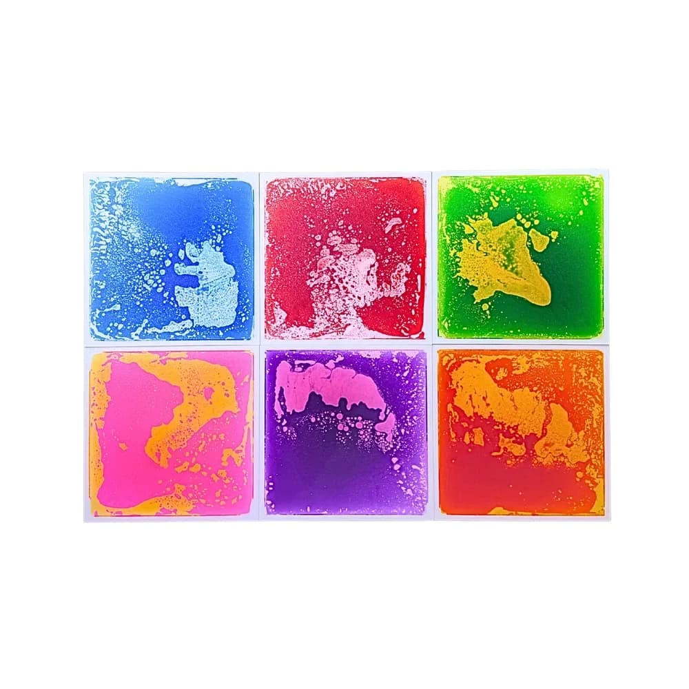 Set de 6 dale de podea cu lichid 50x50 cm (6 culori) — miniatură