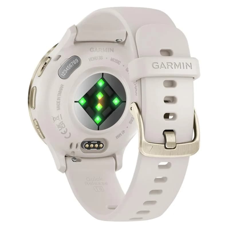 Ceas Garmin Venu 3S, Ivory/ Soft Gold — miniatură