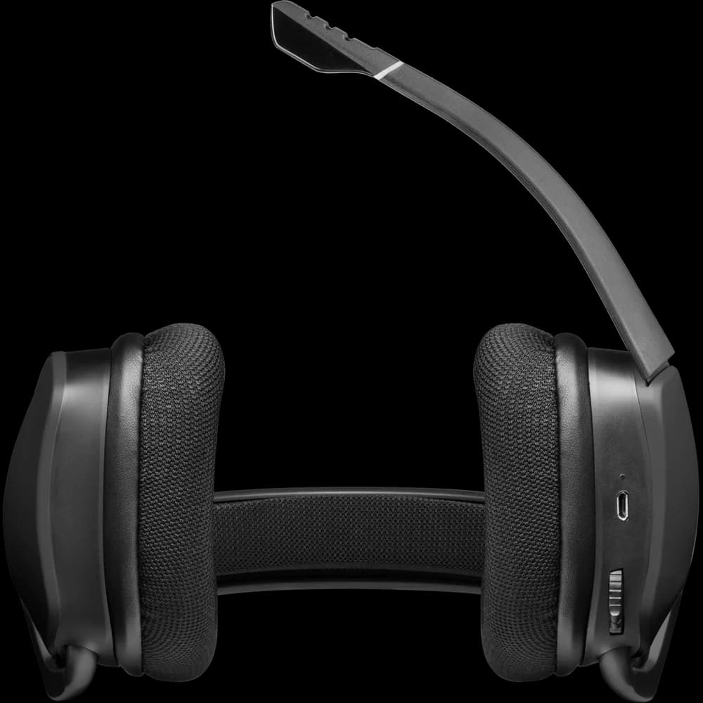 CASTI Corsair, "Void RGB Elite", wireless, gaming, utilizare multimedia, microfon pe brat, conectare prin 2.4 GHz (WiFi), negru, "CA-9011201-EU" — miniatură