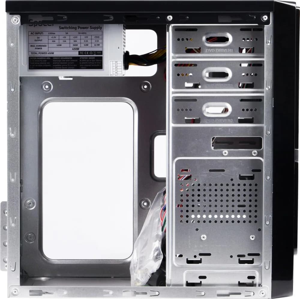 Carcasa SPACER SPC-MOON, Mid Tower, Black — miniatură