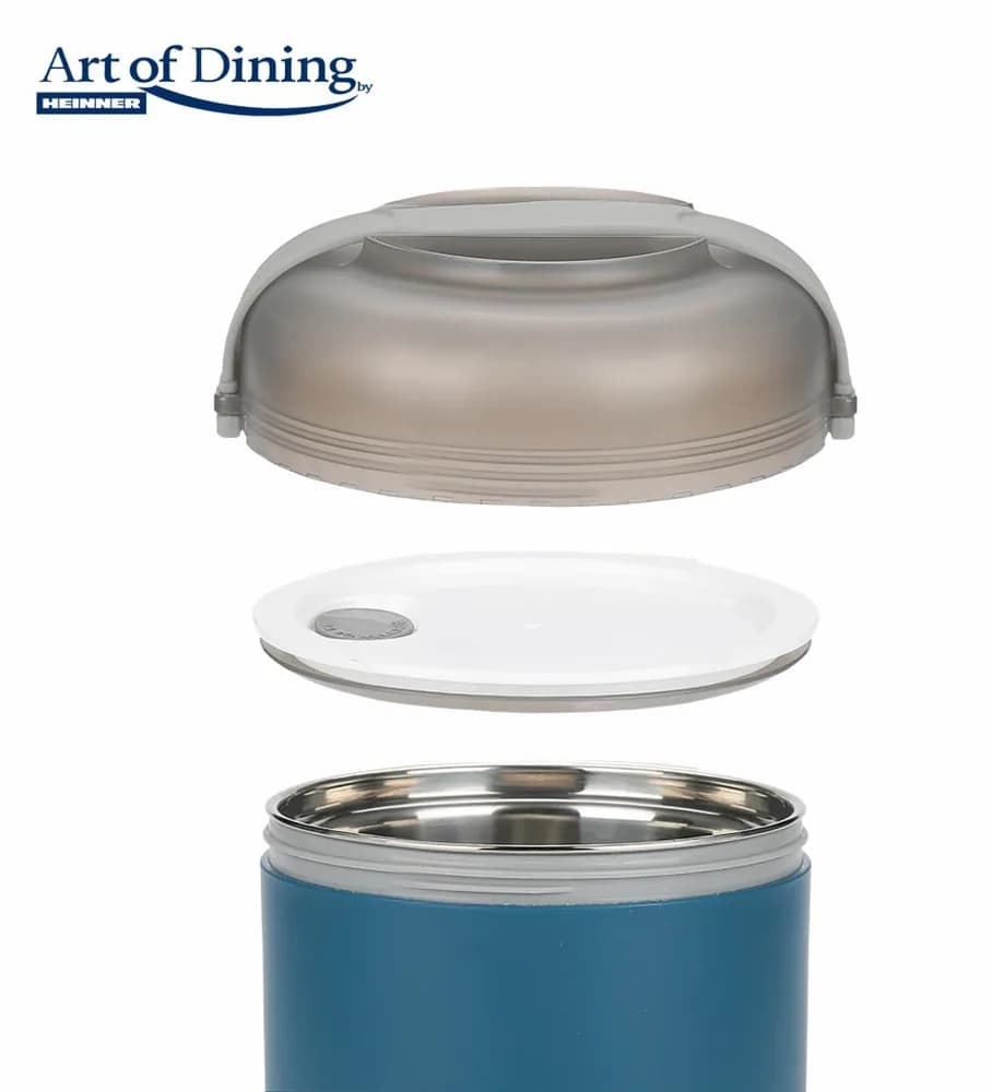 CASEROLA TERMICA 600 ML, LOCA, ART OF DINING, HEINNER (mix 2 culori in bax - 6 roz, 6 albastre) — miniatură