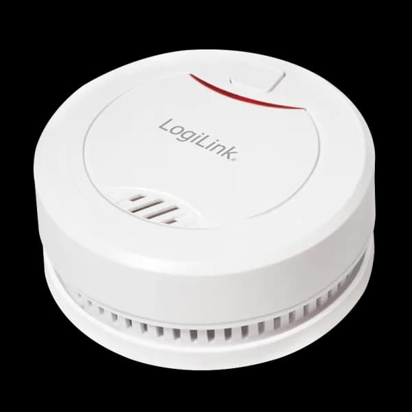 DETECTOR de fum LOGILINK, montare tavan/ perete, alarma 85 dB, buton test, baterie 3V, VdS, alb "SC0010" — miniatură