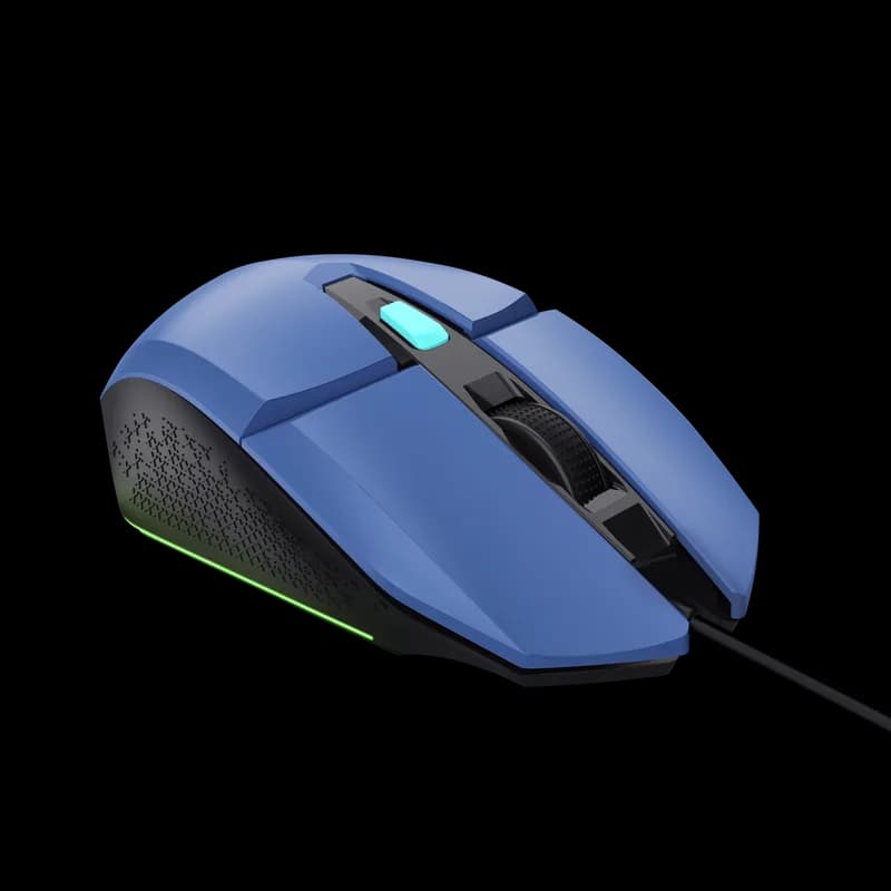 Mouse Gaming Trust GXT109B FELOX, 6400 DPI, Albastru — miniatură
