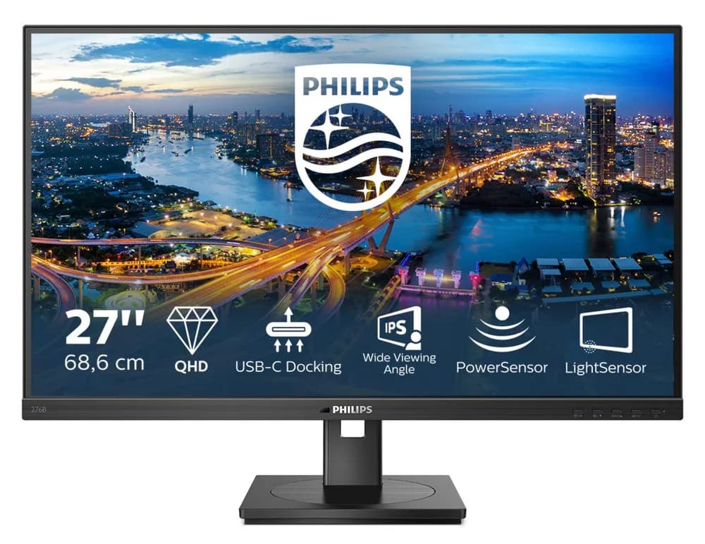 Monitor Consumer Philips 276B1/00, 27", 2560 x 1440 pixeli, Black