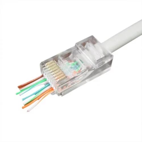 MUFA RJ-45 LOGILINK pt. cablu UTP, Cat5e, RJ-45 (T), neecranat, plastic, 100 buc, "MP0002"