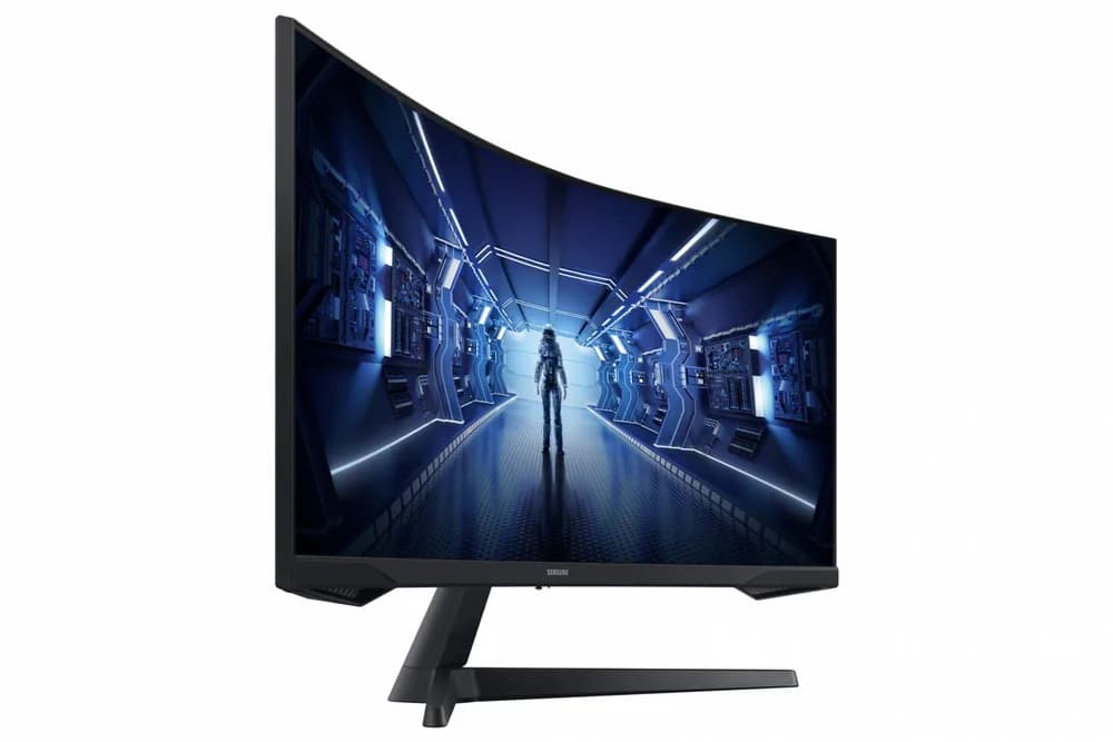 Monitor Samsung 34" LC34G55TWWPXEN, Curvature: 1000R, Diagonal (inch): 34, Diagonal (cm): 86, Aspect ratio: 21:9, Panel: VA, Resolution: 3440x1440, Refresh Rate: 165Hz, Response time MPRT: 1ms, Brightness (max): 250 cd/㎡, Contrast (static) : 2500:1, Contrast (dynamic): Mega Infinity DCR, Viewing — miniatură