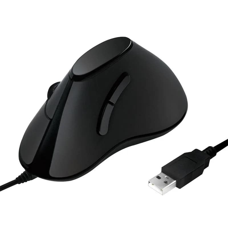 MOUSE Logilink, PC sau NB, cu fir, USB, optic, 1000 dpi, butoane/scroll 5/1, ergonomic, negru, "ID0158"