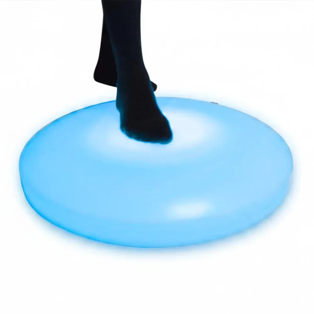 Dala rotunda interactiva luminoasa pentru podea (plastic)