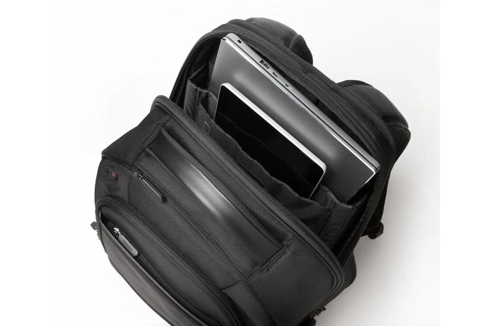 RUCSAC KENSINGTON, pt. notebook de max. 17 inch, 1 compartiment, buzunar frontal x 3 | buzunar lateral x 2, waterproof, poliester, negru, "K60381EU" — miniatură