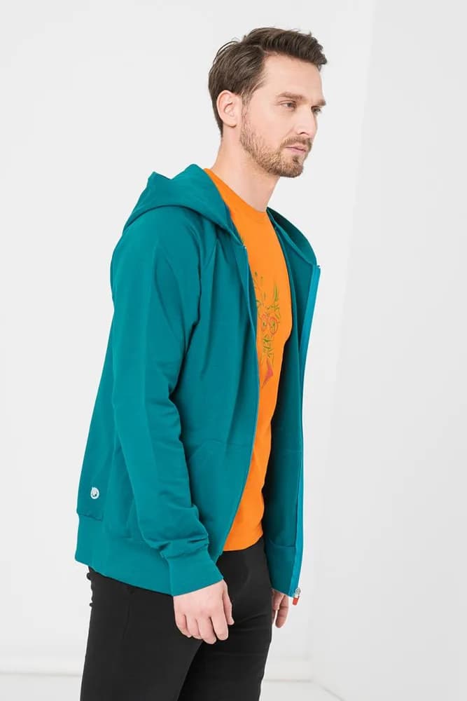 HANORAC COTON CASUAL BARBATI PETROL-M — miniatură