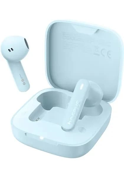 CASTI Baseus Bowie E16 TWS, pt smartphone, wireless, bluetooth 5.3, microfon pe casca,5 ore durata baterie, albastru "A00061900313-01" - 6932172654818