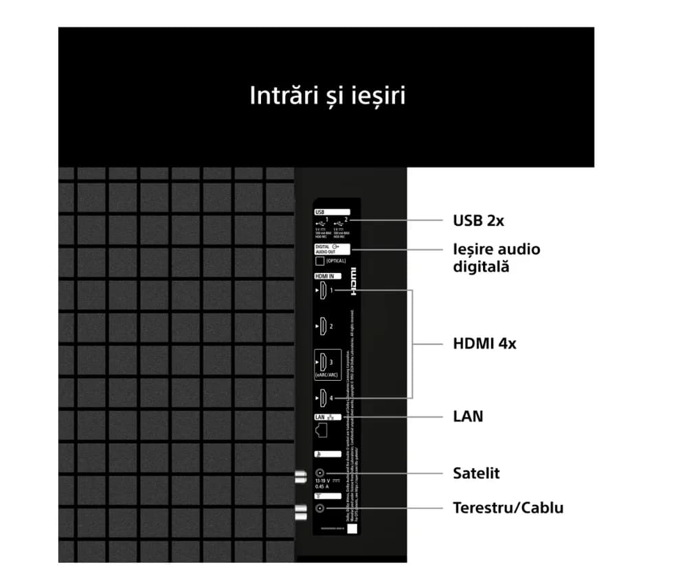 Televizor Sony BRAVIA 2 II LED 43S25VM2, 108 cm, Smart Google TV, 4K Ultra HD, Clasa E (Model 2026) — miniatură