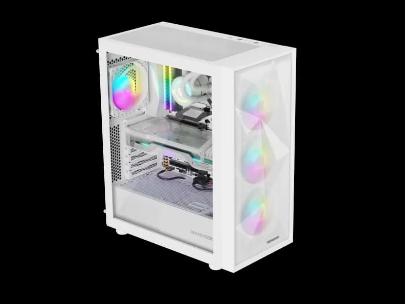 Carcasa GENESIS Diaxid 605 ARGB, Mid Tower, White