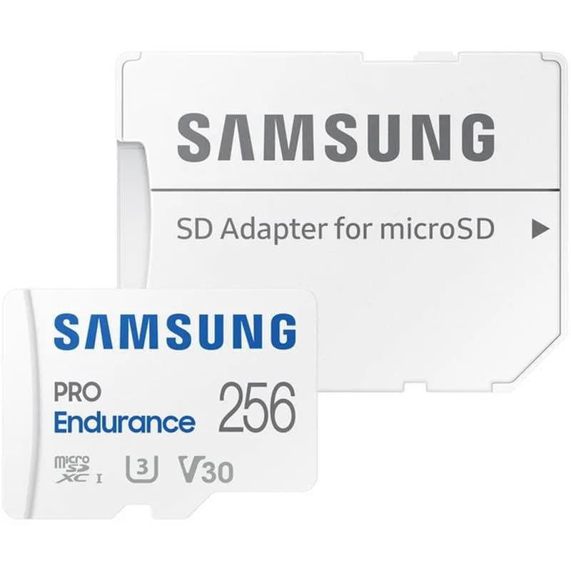 Card de Memorie MicroSDXC Samsung PRO Endurance (2022) UHS-1 Clasa 10 256GB + Adaptor SD — miniatură