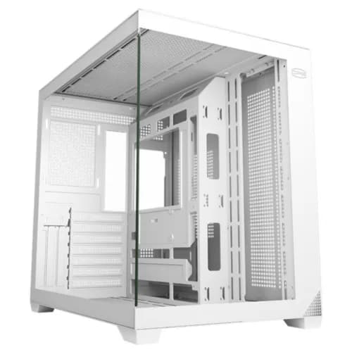 CARCASA PCCooler "C3 T700 Wh", middle tower, gaming, fara sursa, suporta 10xfan, USB Type-C x 1, USB 3.0 x 1, USB 2.0 x 1, audio+mic, 7 sloturi expansiune, alb, "C3 T700 WH" — miniatură