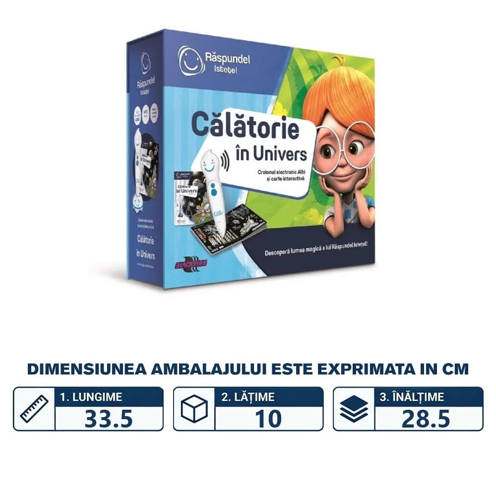 Pachet Raspundel Istetel, Creion si carte - Calatorie in univers, ALBI - BLACKFIRE — miniatură