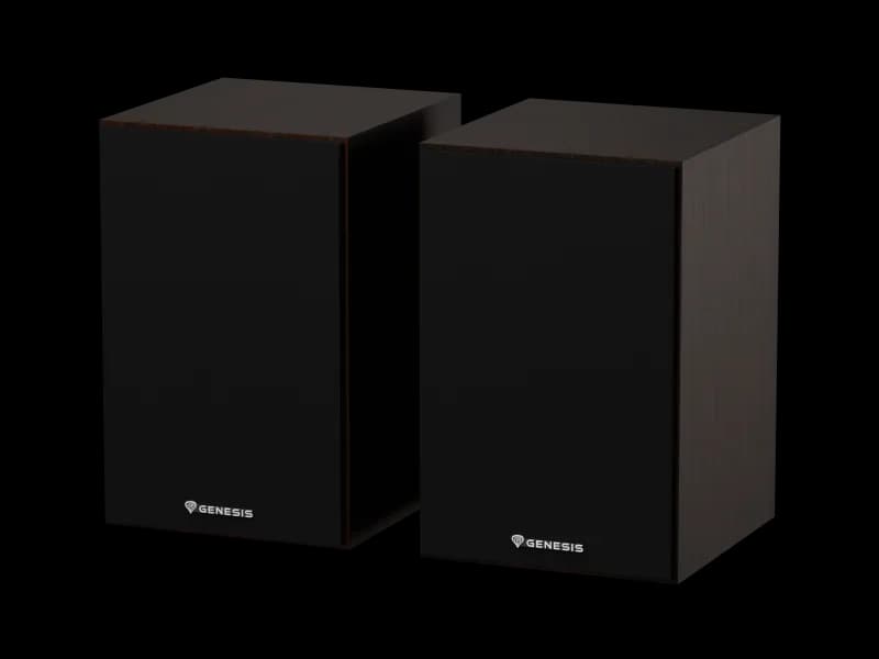 Boxe Genesis Arsen 302BT 2.0, putere RMS 10W x 2, frecventa raspusn 60 - 20000 Hz, material MDF, maro