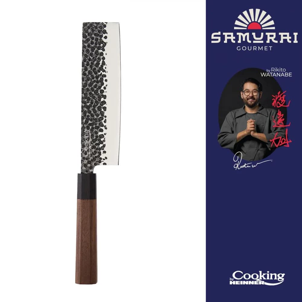 CUTIT NAKIRI 18 CM, RIKITO WATANABE, SAMURAI GOURMET, COOKING BY HEINNER — miniatură